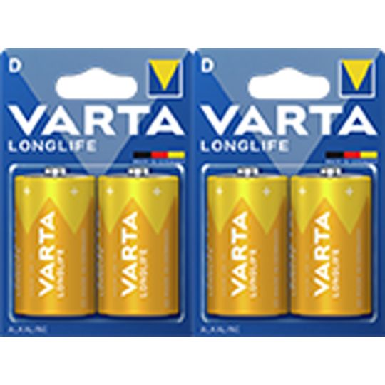 Varta Longlife LR20 Mono D 15800mAh 4er Pack 