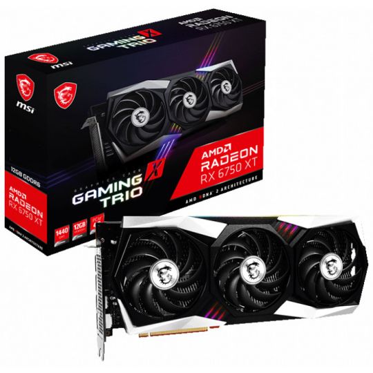 MSI Radeon RX 6750 XT Gaming X Trio 12G Grafikkarte 