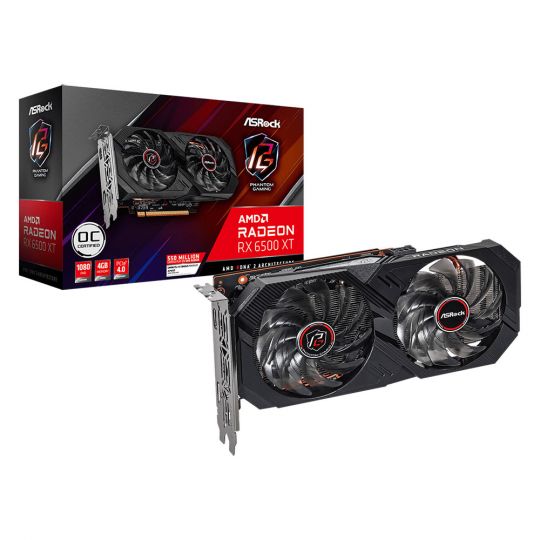 ASRock Radeon RX 6500 XT Phantom Gaming D OC Grafikkarte 