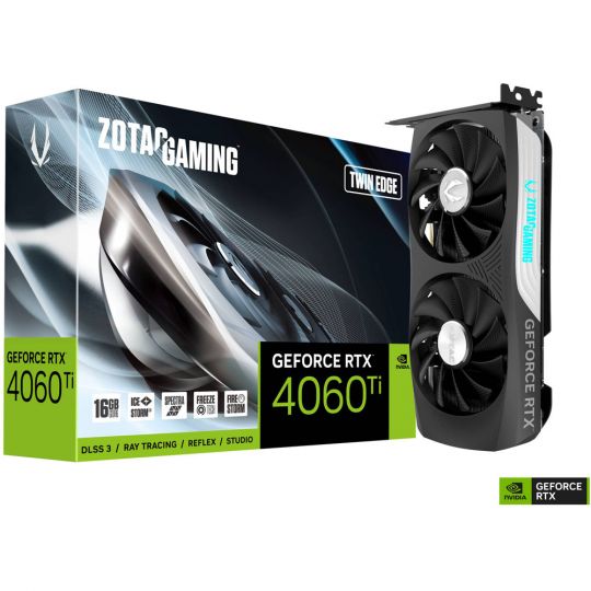 Zotac Gaming GeForce RTX 4060 Ti Twin Edge Grafikkarte - DLSS 3 fähig Produktbild