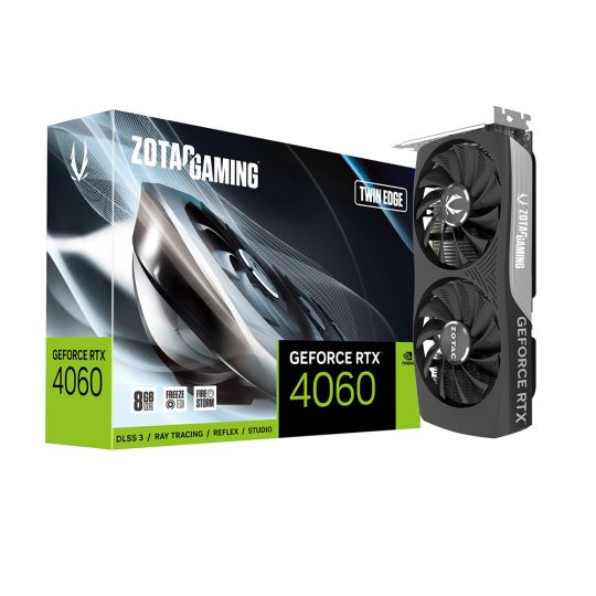Zotac Gaming GeForce RTX 4060 Twin Edge, 8GB GDDR6, HDMI, 3x DP Produktbild