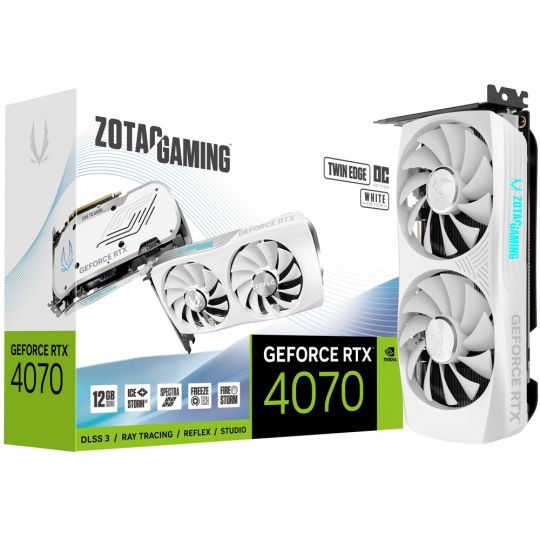 Zotac GAMING GeForce RTX 4070 Twin Edge OC White Edition NVIDIA GeForce RTX 4070 Produktbild
