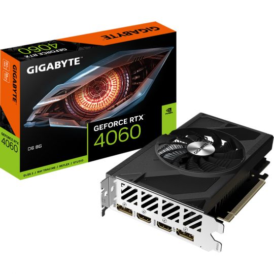 Gigabyte GeForce RTX 4060 D6 NVIDIA GeForce RTX 4060 Produktbild