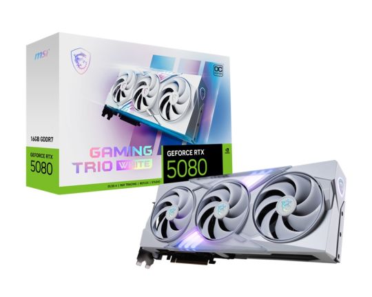 MSI Geforce RTX5080 GAMING TRIO OC White 