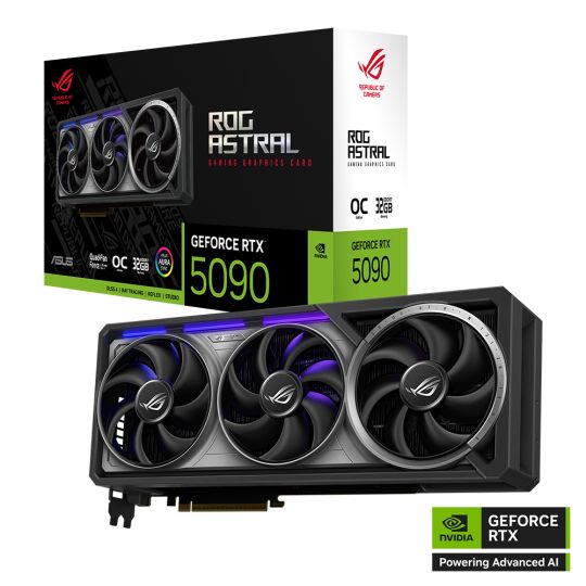 ASUS ROG Astral GeForce RTX 5090 OC, ROG-ASTRAL-RTX5090-O32G-GAMING, 32GB GDDR7, 2x HDMI, 3x DP Produktbild