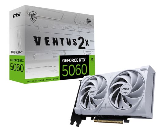 MSI GeForce RTX5060 8G Ventus 2X OC White Produktbild
