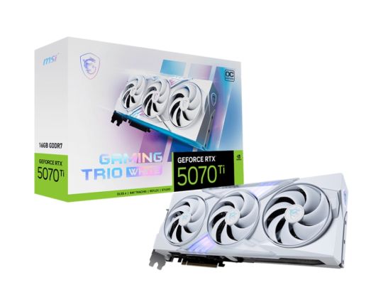 MSI Geforce RTX5070Ti GAMING TRIO OC White Produktbild