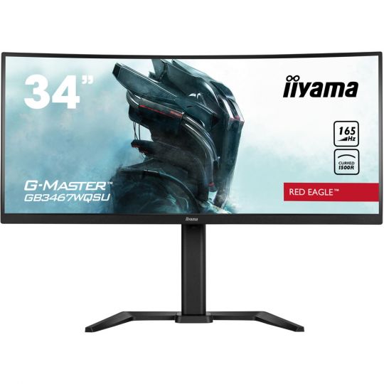 86,40cm (34,0") Iiyama G-Master GB3467WQSU-B5 Red Eagle UWQHD 165Hz Gaming Monitor - B-Ware