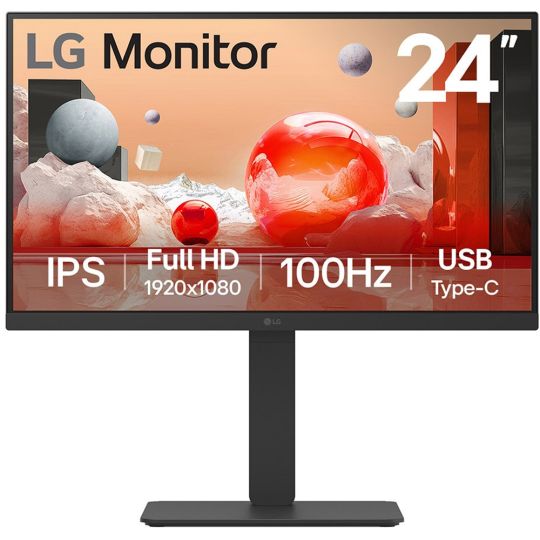 60.5cm (23,8") LG 24BA750-B 100Hz FullHD Monitor