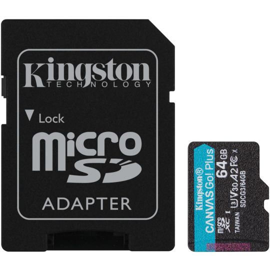 64GB Kingston Canvas Go! Plus microSD Speicherkarte 