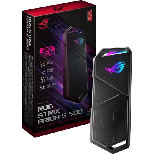 500GB ASUS ROG Strix Arion S500 90DD02I0-M09000 - M.2 2280 USB 3.1 Typ-C SSD 