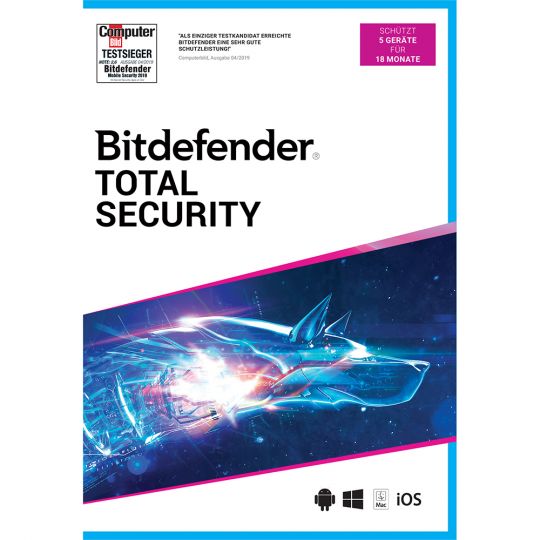Bitdefender Total Security 2021 - 5 Geräte - 18 Monate 