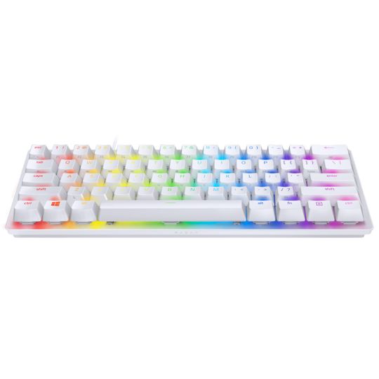 Razer Huntsman Mini Mercury Gaming Tastatur, optische Switches - weiß, ISO DE