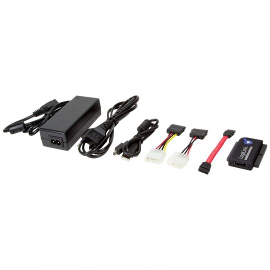 LogiLink Adapter USB 2.0 zu 2,5 + 3,5 Zoll IDE + SATA HDD OB 