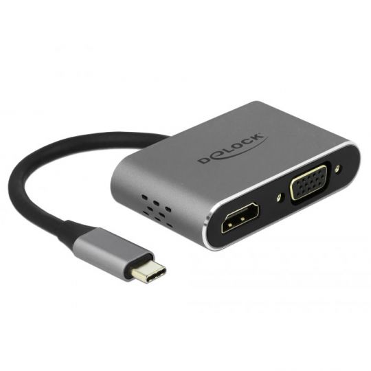 Delock USB Type-C Adapter auf HDMI, VGA, USB 3.0 Typ-A 
