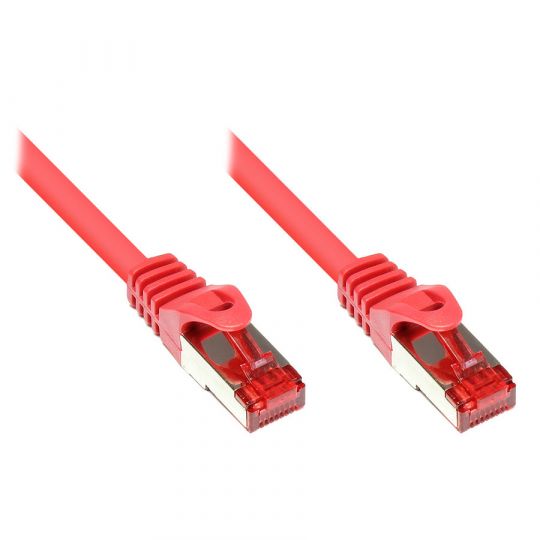 1m LAN Netzwerkkabel Cat.6 Rot 