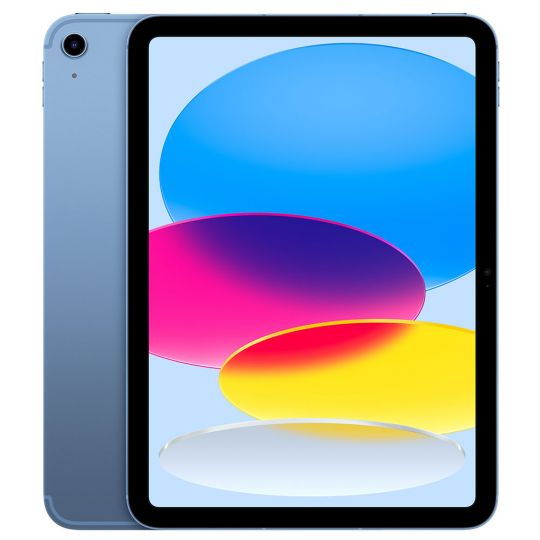 Apple A14 Bionic iPad 10 Gen 10,9 Zoll 64GB Tablet in Blau mit Mobilfunk (eSIM Unterstützung) LTE 5G 