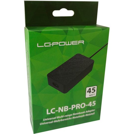 45W LC Power Notebook AC-Netzteil Universalnetzteil - B-Ware 