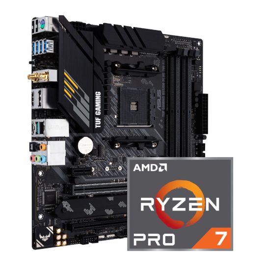 Aufrüstkit AMD Ryzen 7 Pro 4750G (8x 3,6GHz) + 16GB RAM + ASUS TUF Gaming B550M Plus Wi-Fi Mainboard 