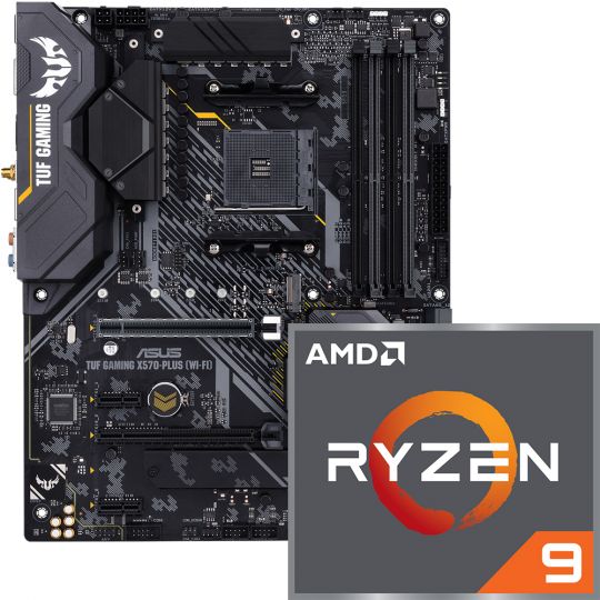 Aufrüstkit AMD Ryzen 9 5950X + ASUS TUF Gaming X570-Plus Wi-Fi Mainboard 