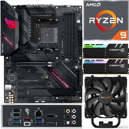 Aufrüstkit AMD Ryzen 9 5900X (12x 3,7GHz) + 16GB RAM + ASUS ROG Strix B550-F Gaming Mainboard 
