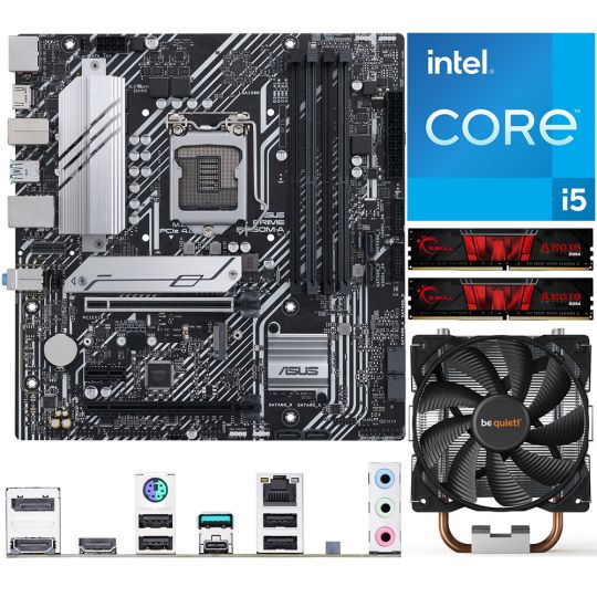 Aufrüstkit Intel i5-11400 (6x 2,6GHz) + 16GB RAM + ASUS Prime B560M-A Mainboard 