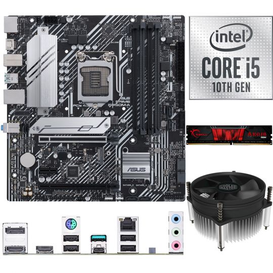 Aufrüstkit Intel i5-10400 (6x 2,9GHz) + 8GB RAM + ASUS Prime B560M-A Mainboard 