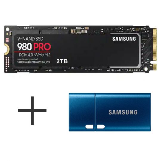 2000GB Samsung 980 PRO + 64GB Samsung USB-C Speicherstick