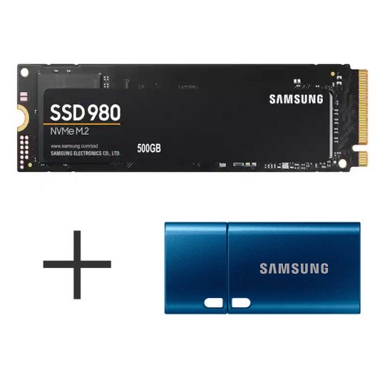 500GB Samsung 980 + 64GB Samsung USB-C Speicherstick