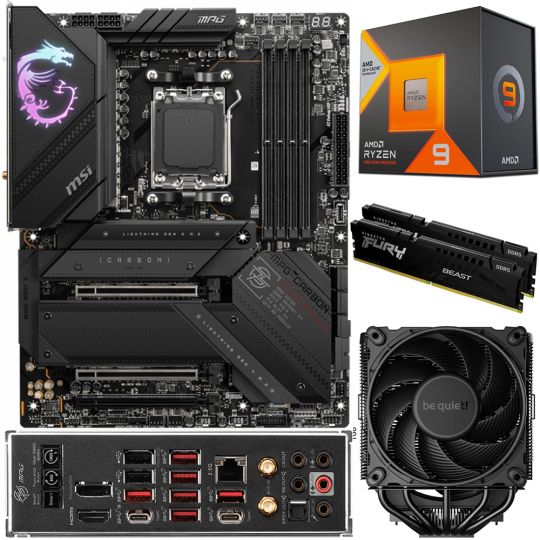 Aufrüstkit AMD Ryzen 9 7900X3D (12x 4,4GHz) + 32GB RAM + MSI MPG X670E CARBON WIFI Mainboard
