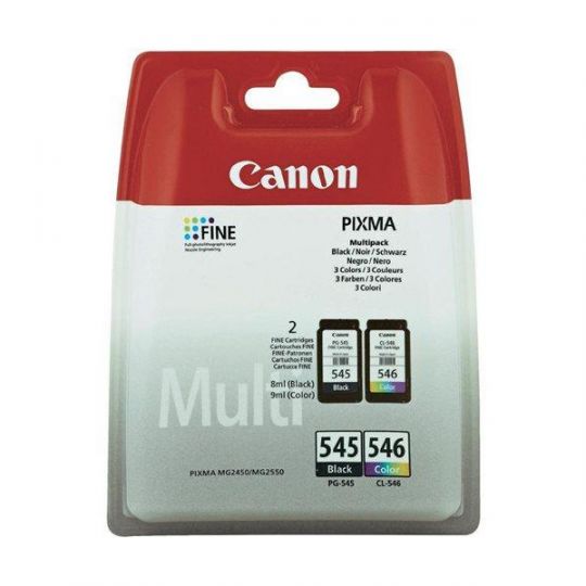 Canon PG-545/CL-546 Tintenpatrone Schwarz, Gelb, Cyan, Magenta