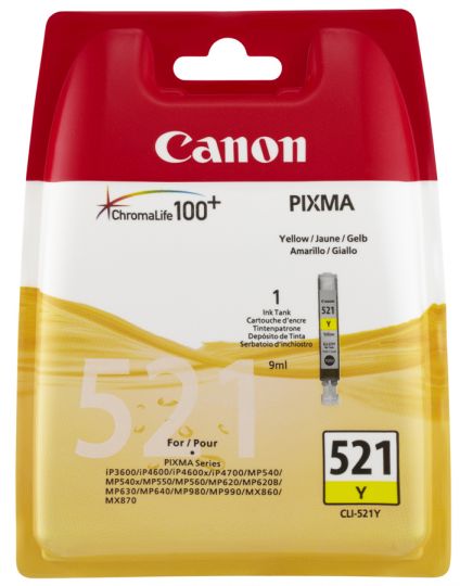 Canon CLI-521Y Tintenpatrone Gelb 