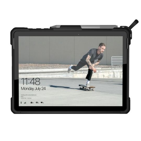 UAG Metropolis Schutzhülle für Microsoft Surface Go - Tabletschutzhülle / Cover Schwarz/Silber 