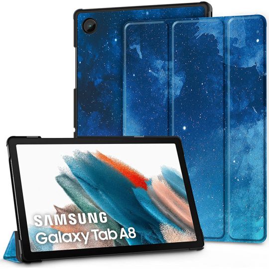 EasyAcc Hülle für Samsung Galaxy Tab A8 2021 - Blaue Sterne 