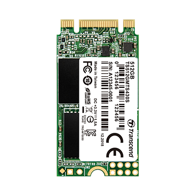 256GB Transcend MTS430S - M.2 (SATA) SSD 