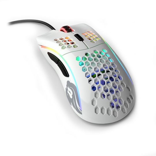 Glorious PC Gaming Race Model D - Weiß glänzend - Gaming Maus 