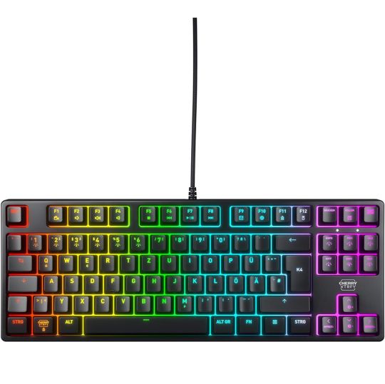 CHERRY XTRFY K4V2 RGB TKL / Kompakte mechanische Gaming-Tastatur / CHERRY MX2A Red Switches / RGB 