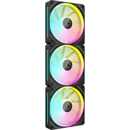 Corsair LX Series iCUE LX120 RGB Fan Starter Kit, schwarz, LED-Steuerung, 120mm, 3er-Pack 