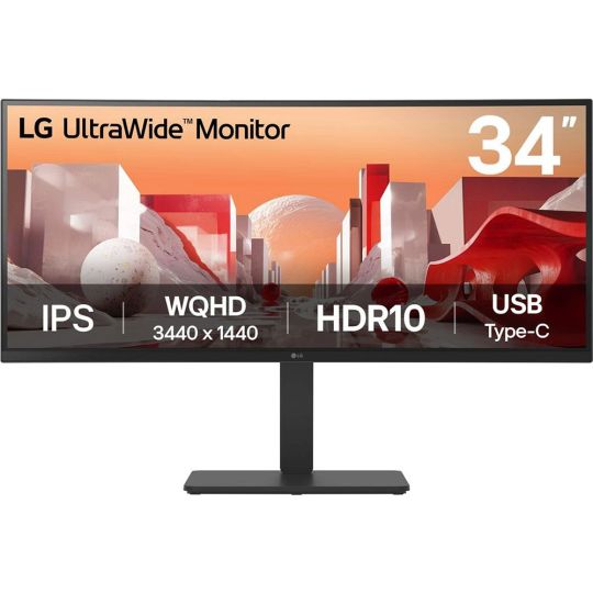 LG UltraWide 34BA75QE-B / 34 Zoll / QHD / 60 Hz / USB-C 
