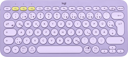 Logitech K380 Tastatur Bluetooth QWERTZ Deutsch Lavendel 