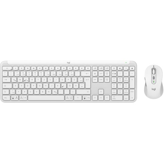 Logitech MK950 Signature Slim Combo / Kabelloses Tastatur- und Maus-Set / Bluetooth und Logi Bolt