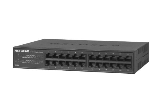 24 Port Netgear SOHO GS300 Desktop Gigabit Switch, 24x RJ-45, V2