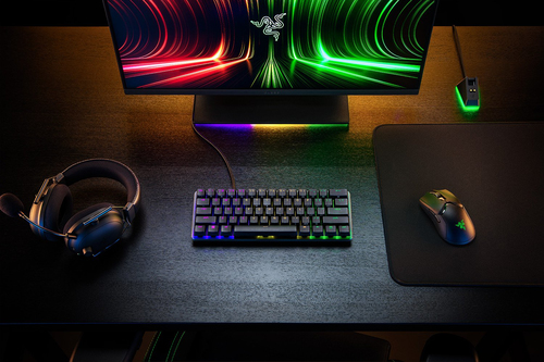 Razer Huntsman Mini Analog Tastatur USB QWERTZ Deutsch Schwarz - B-Ware 