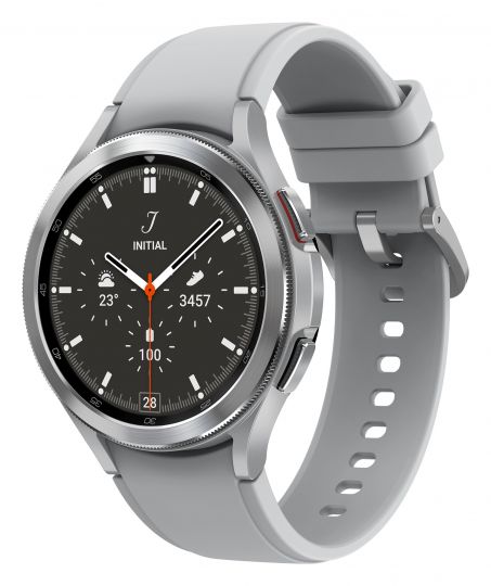 Samsung Galaxy Watch4 Classic 3,56 cm (1.4 Zoll) Super AMOLED 46 mm Silber GPS 