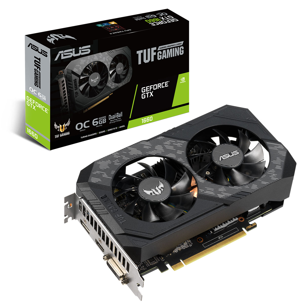 ASUS TUF GeForce GTX 1660 OC Gaming Grafikkarte 