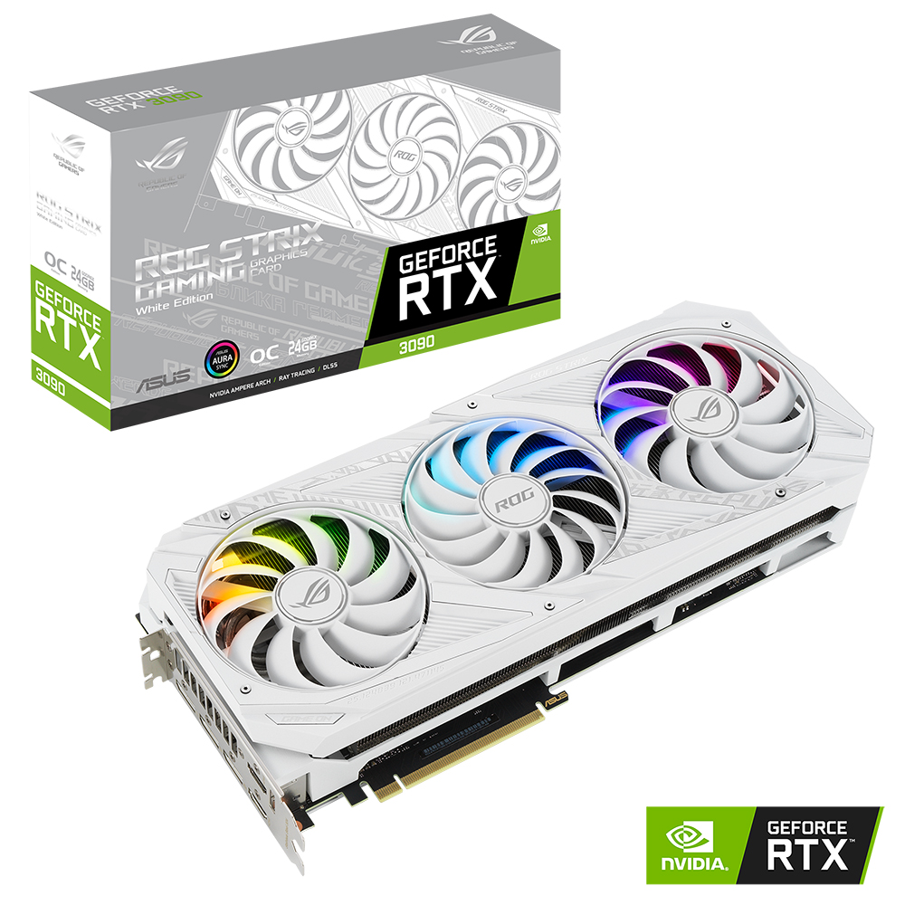 ASUS ROG Strix GeForce RTX 3090 OC White Grafikkarte 