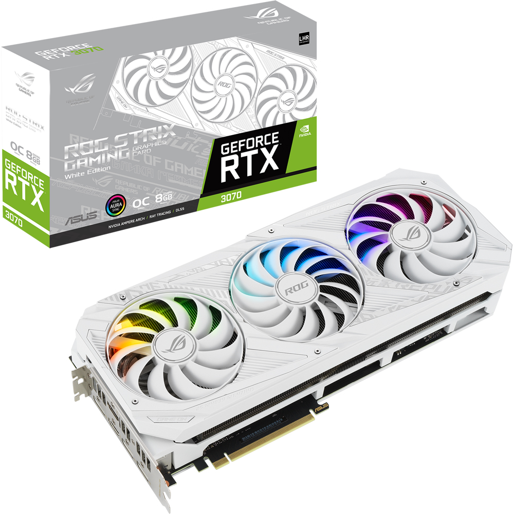 ASUS ROG Strix GeForce RTX 3070 V2 OC White Grafikkarte 