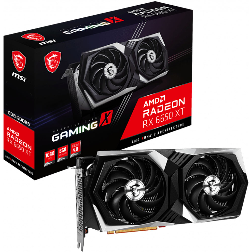 MSI Radeon RX 6650 XT Gaming X 8G Grafikkarte 