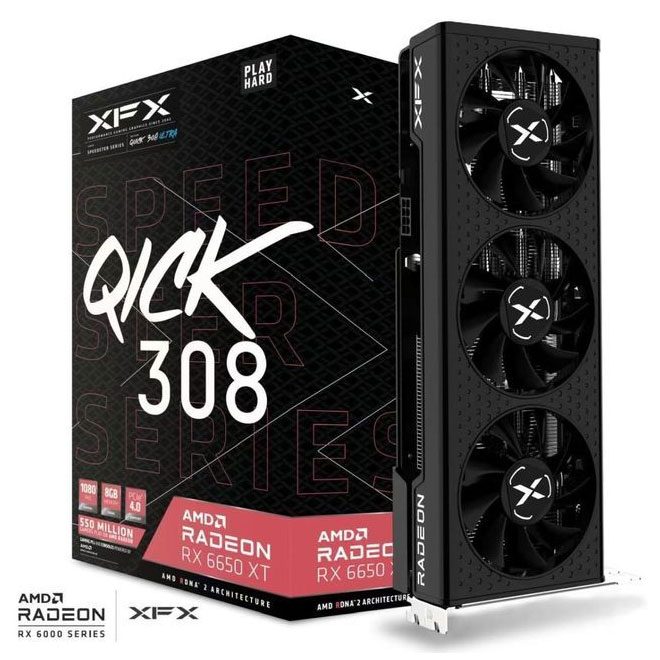 XFX Speedster QICK 308 Radeon RX6650XT Ultra Gaming 