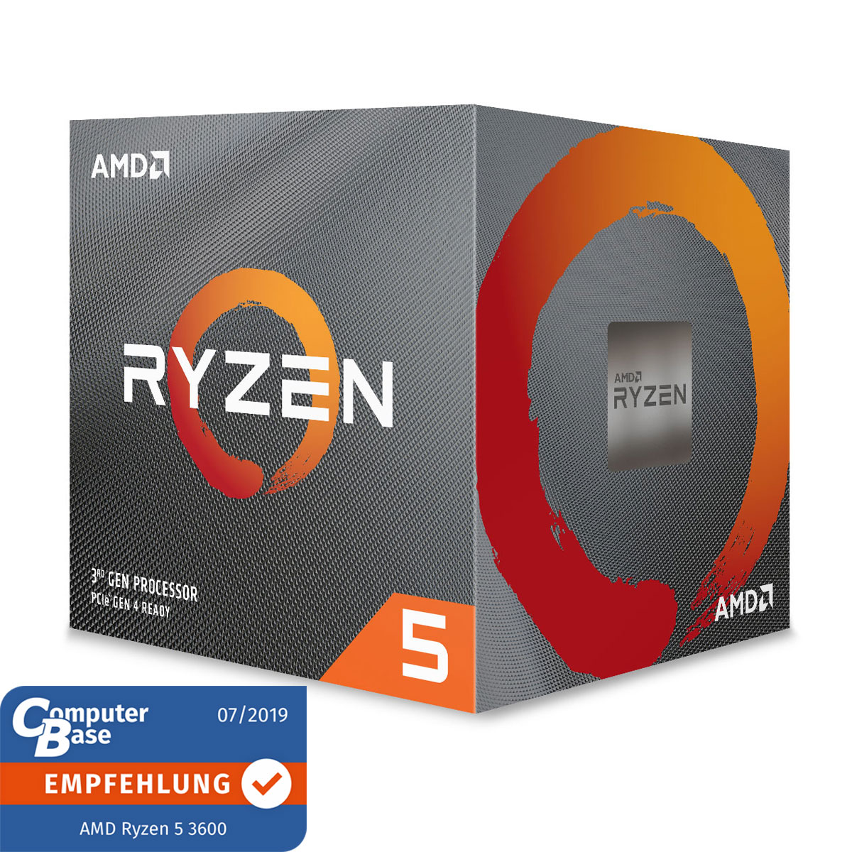 AMD Ryzen™ 5 3600 mit Wraith Stealth Kühler 